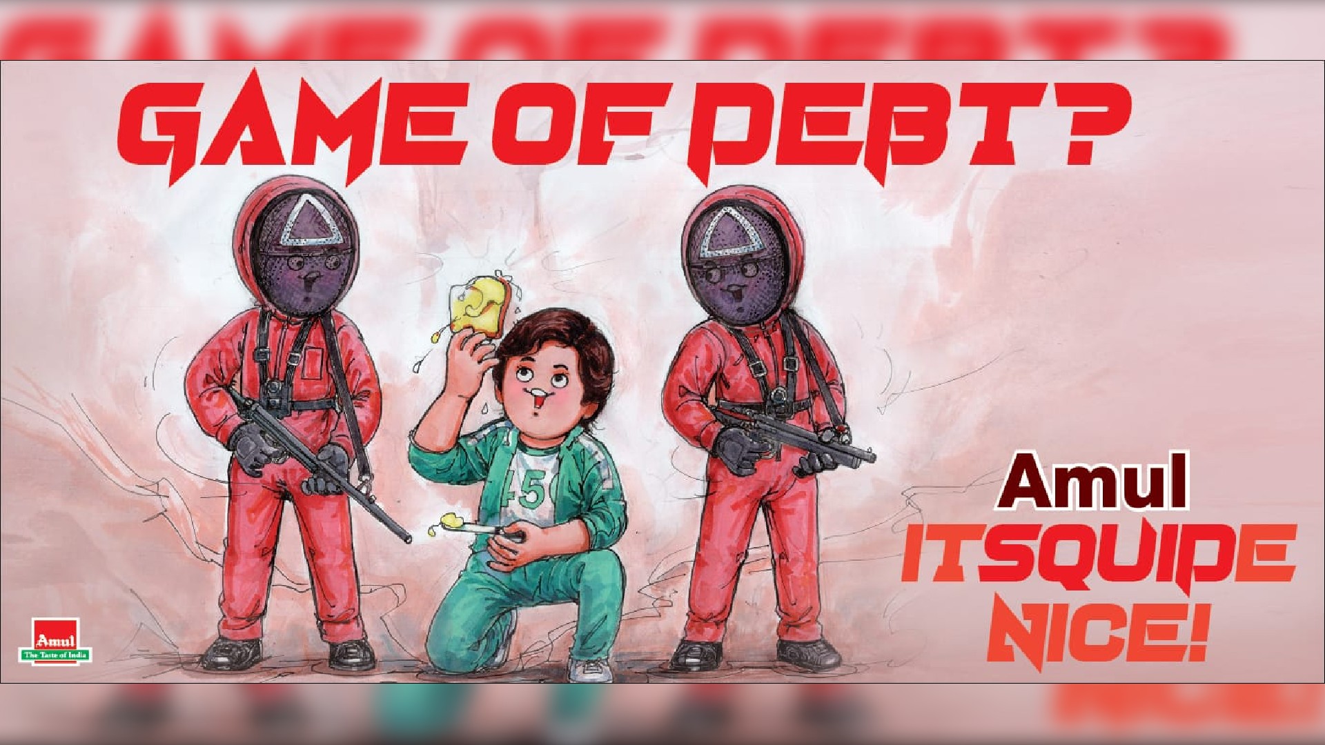 ‘Squid Game’ Inspired Artistic Doodle Cartoon By Amul Impresses Netizens
