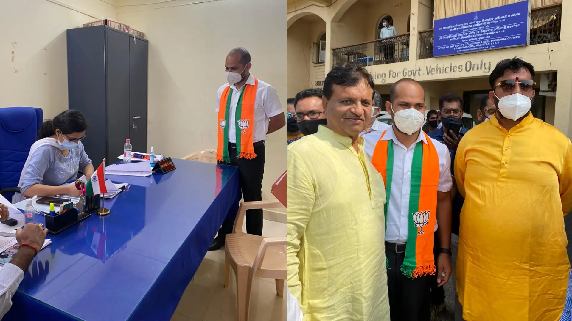 Goa Assembly elections; BJP leader Joshua D’Souza filed his nomination from Mapusa