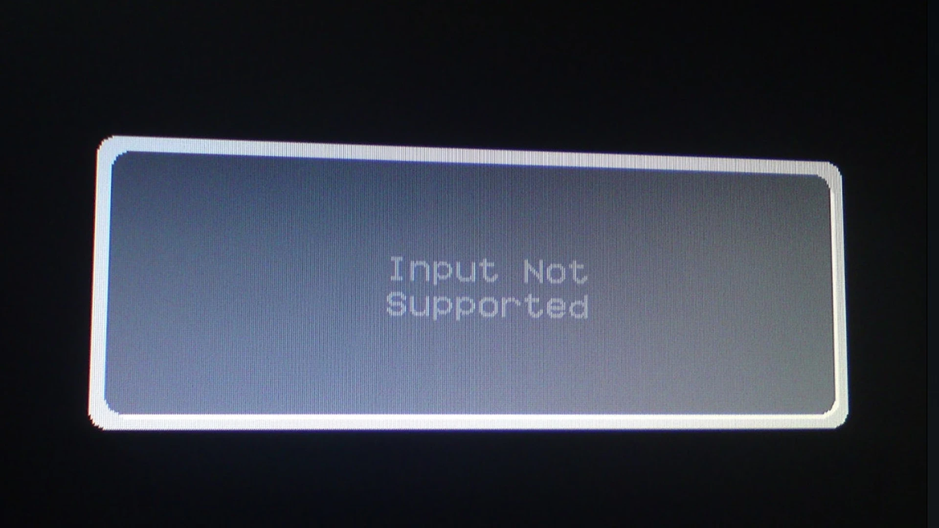 Fix Input Not Supported Monitor error on Windows PC