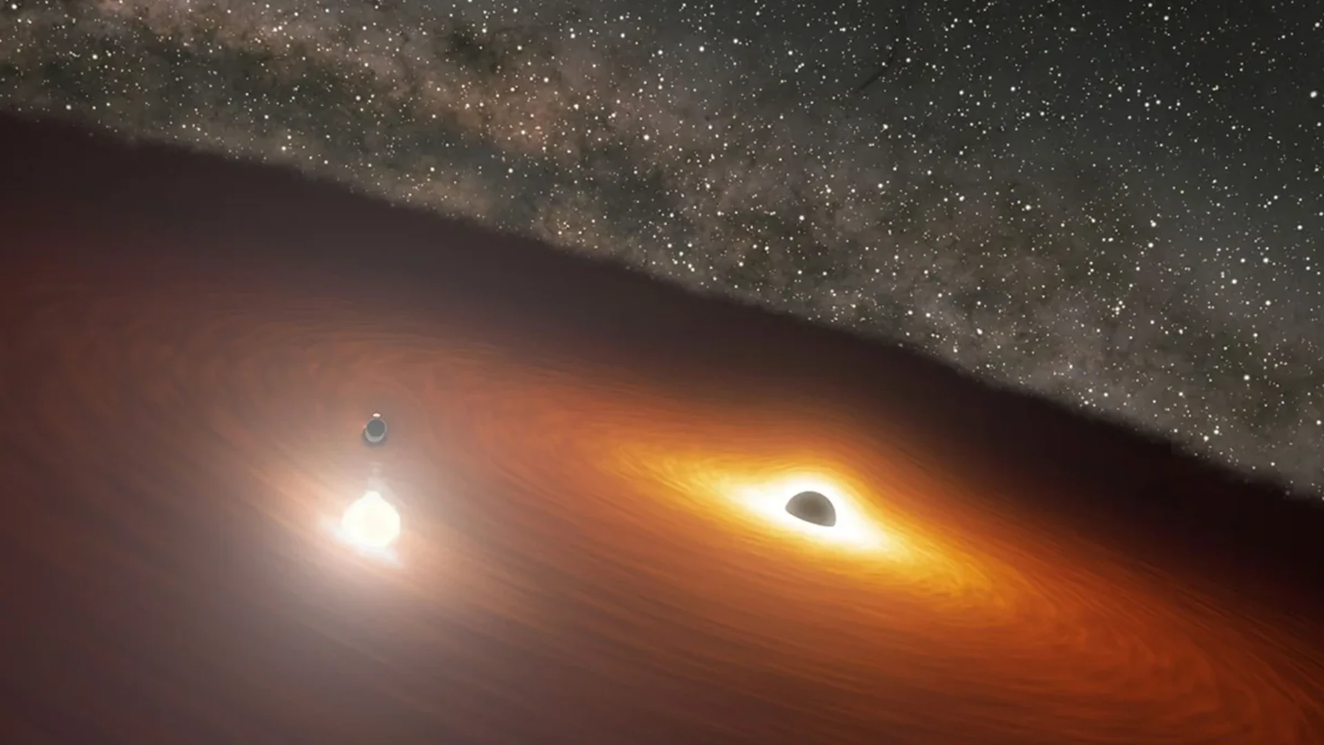 Astronomers Identify A Pair Of Supermassive Black Holes Tucked In Cosmic Walts