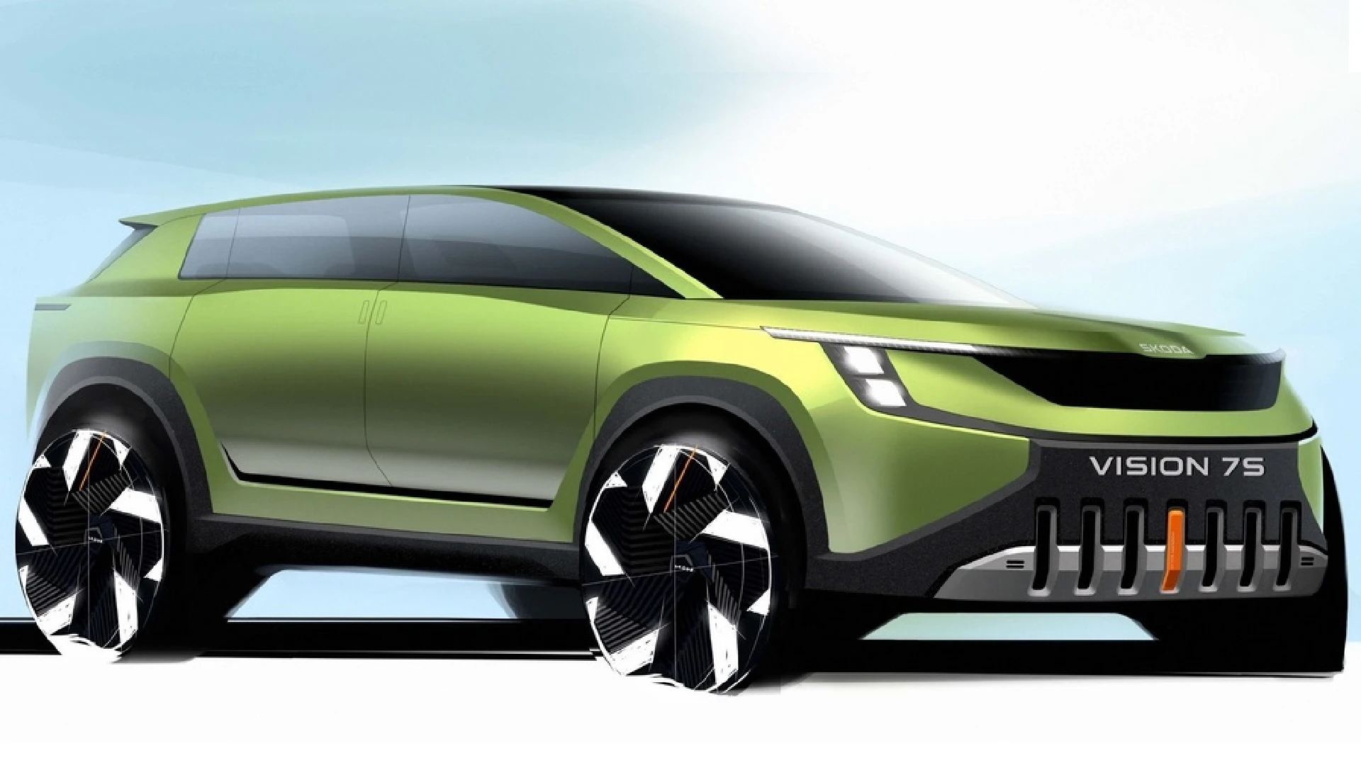 Skoda Releases Sketches Of Its Vision 7S Concept 7-seater Electric SUV
