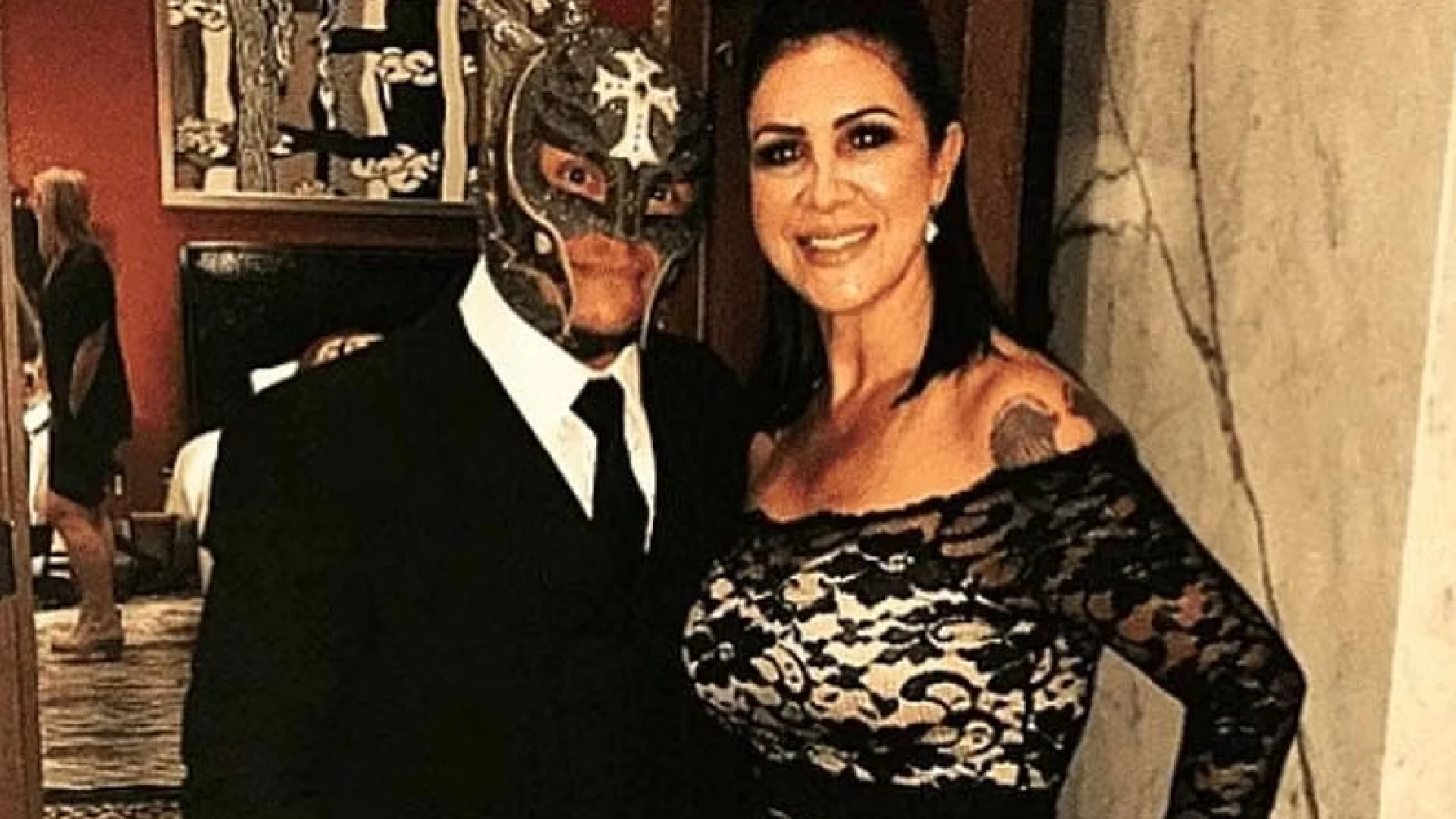 How long has Rey Mysterio been married to his wife Angie?